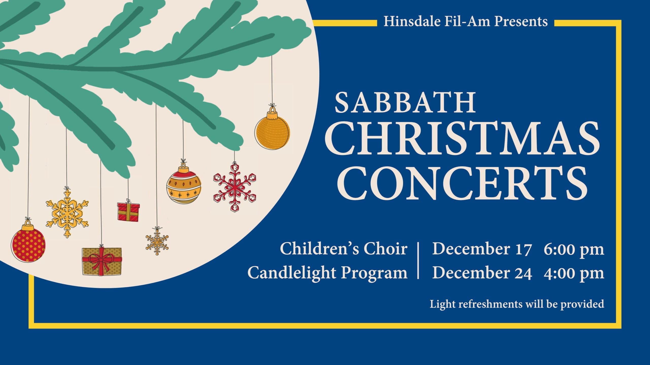 Featured image for “Sabbath Christmas Concerts!”