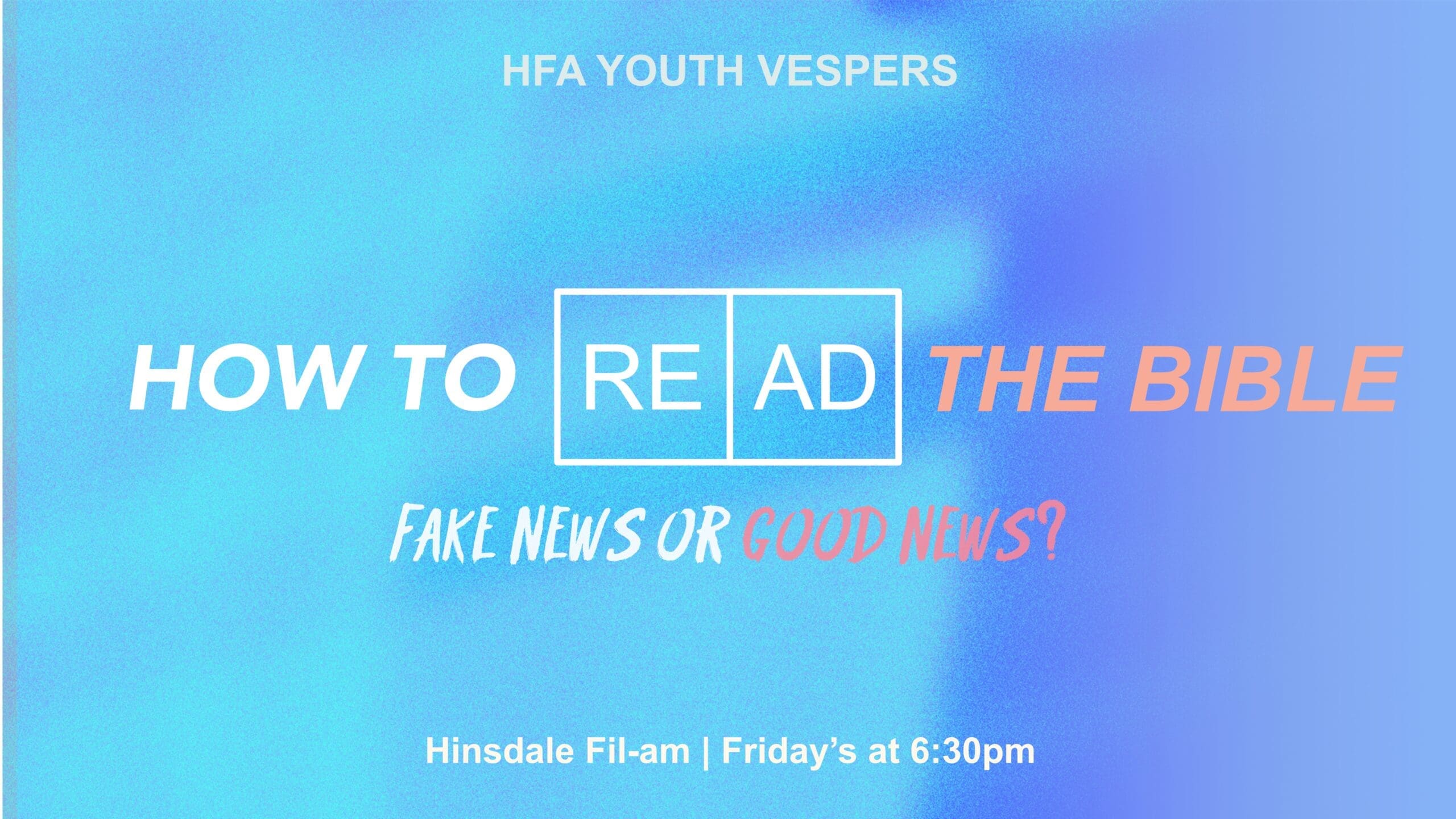 Featured image for “Youth Friday Vespers: How to Read the Bible”