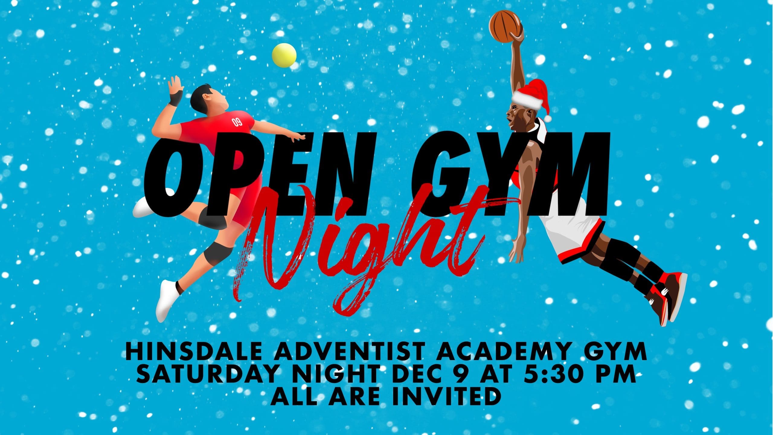 Featured image for “Open Gym Night: Saturday, December 9th!”