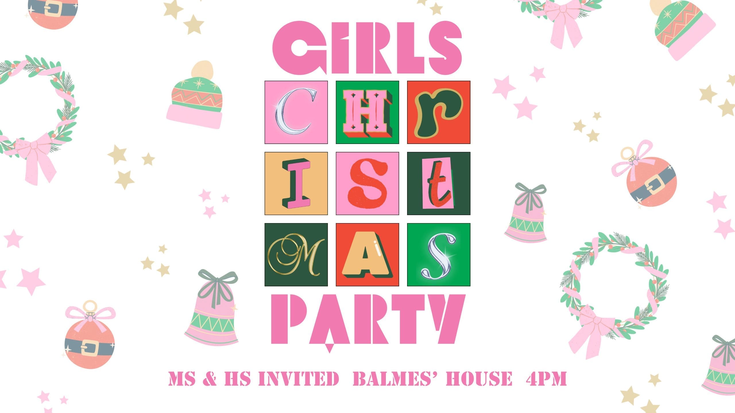 Featured image for “Girls Christmas Party! | Middle School and High School Invited”
