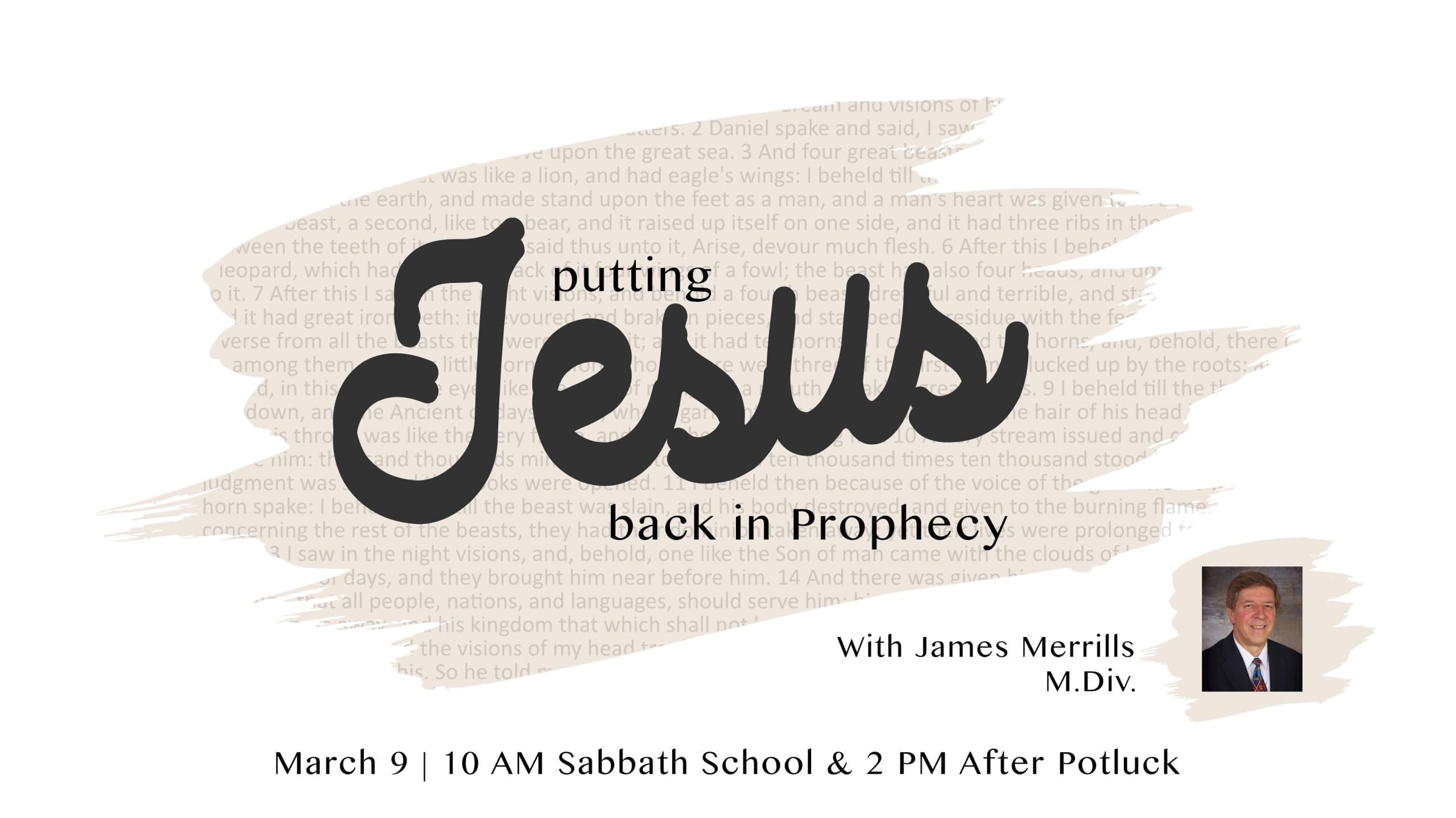 Featured image for “Putting Jesus Back in Prophecy”