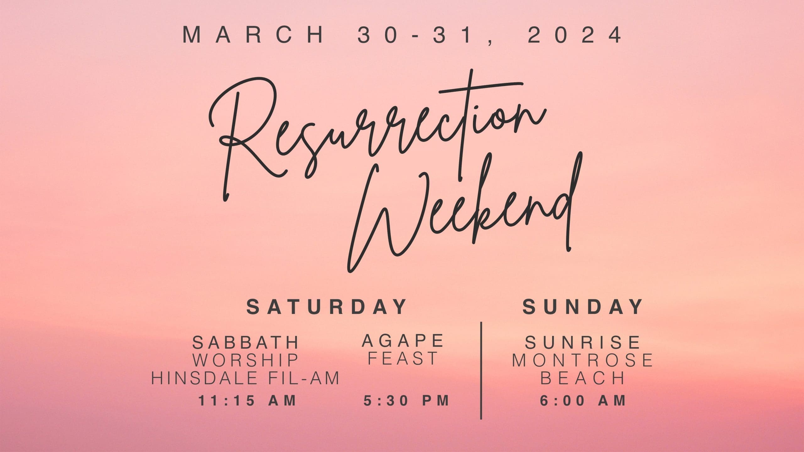 Featured image for “Resurrection Weekend”