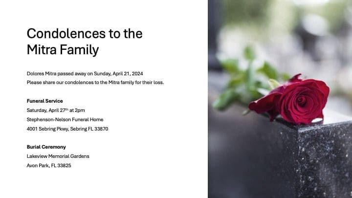 Featured image for “Condolence to the Mitra Family”
