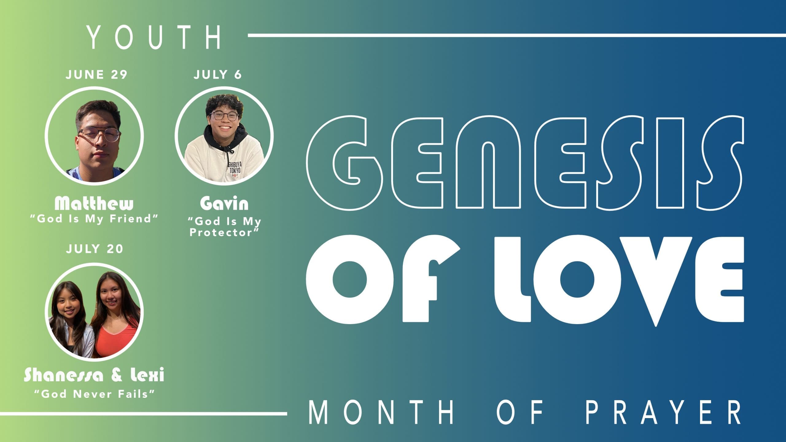 Featured image for “Youth Month of Prayer: Genesis of Love”