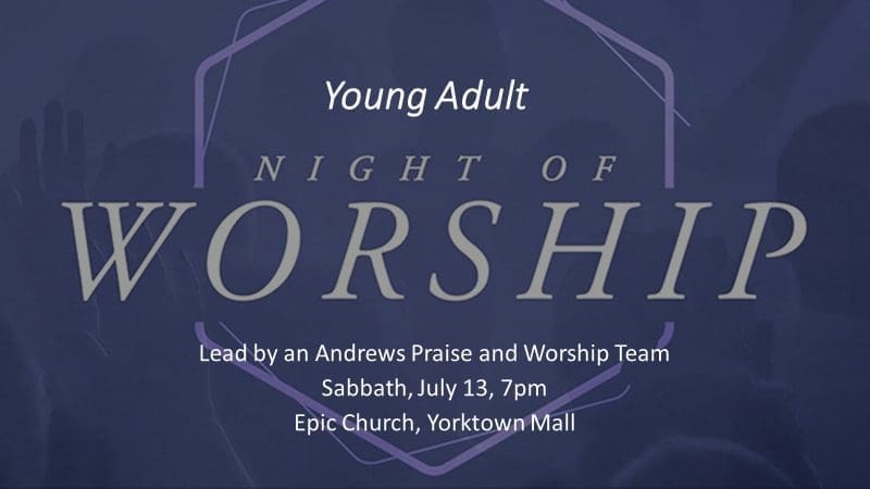 Featured image for “Young Adult: Night of Worship!”