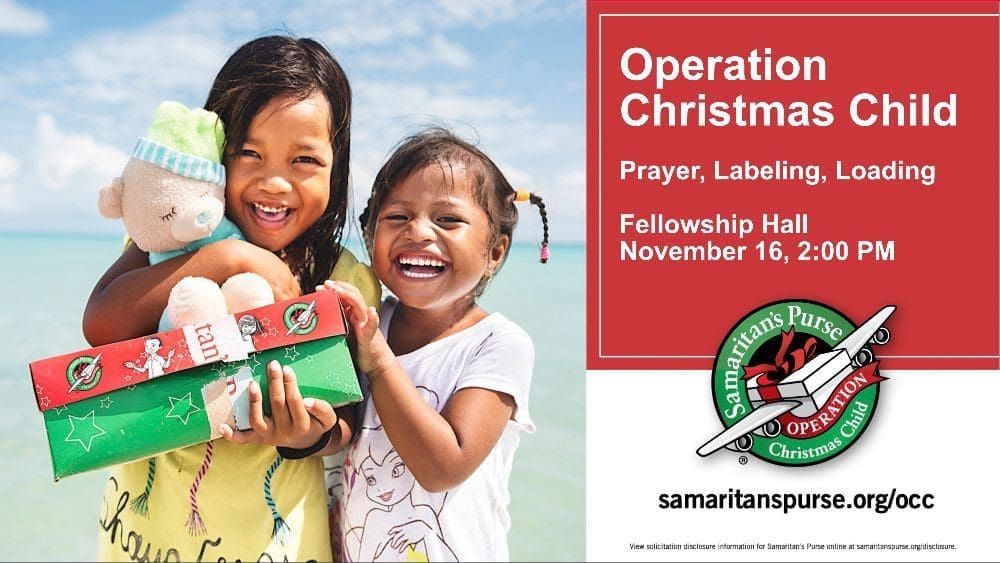 Featured image for “Operation Christmas Child: Prayer, Labeling, Loading”