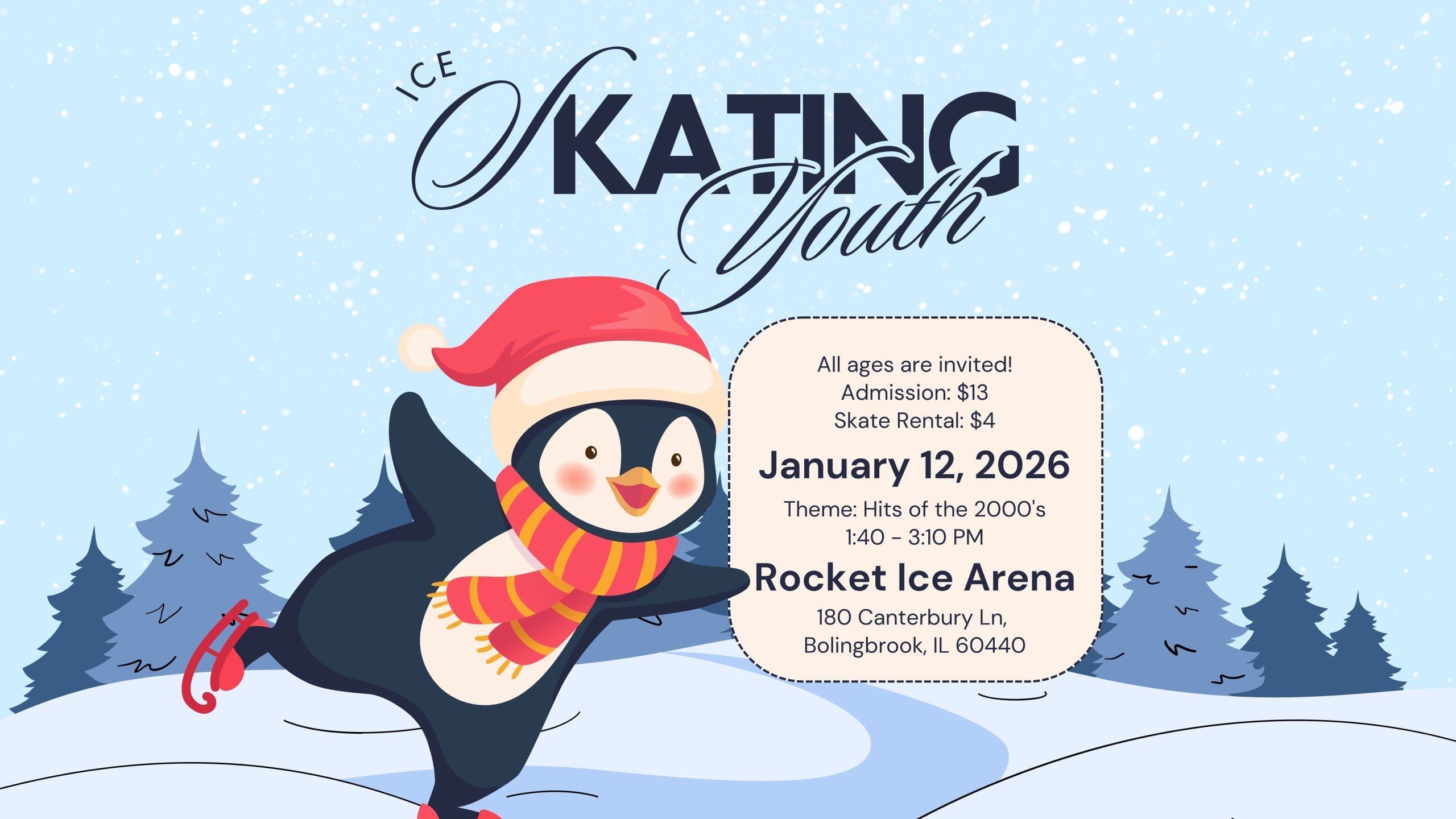 Featured image for “Calling All Youth: Join us for Ice Skating!”