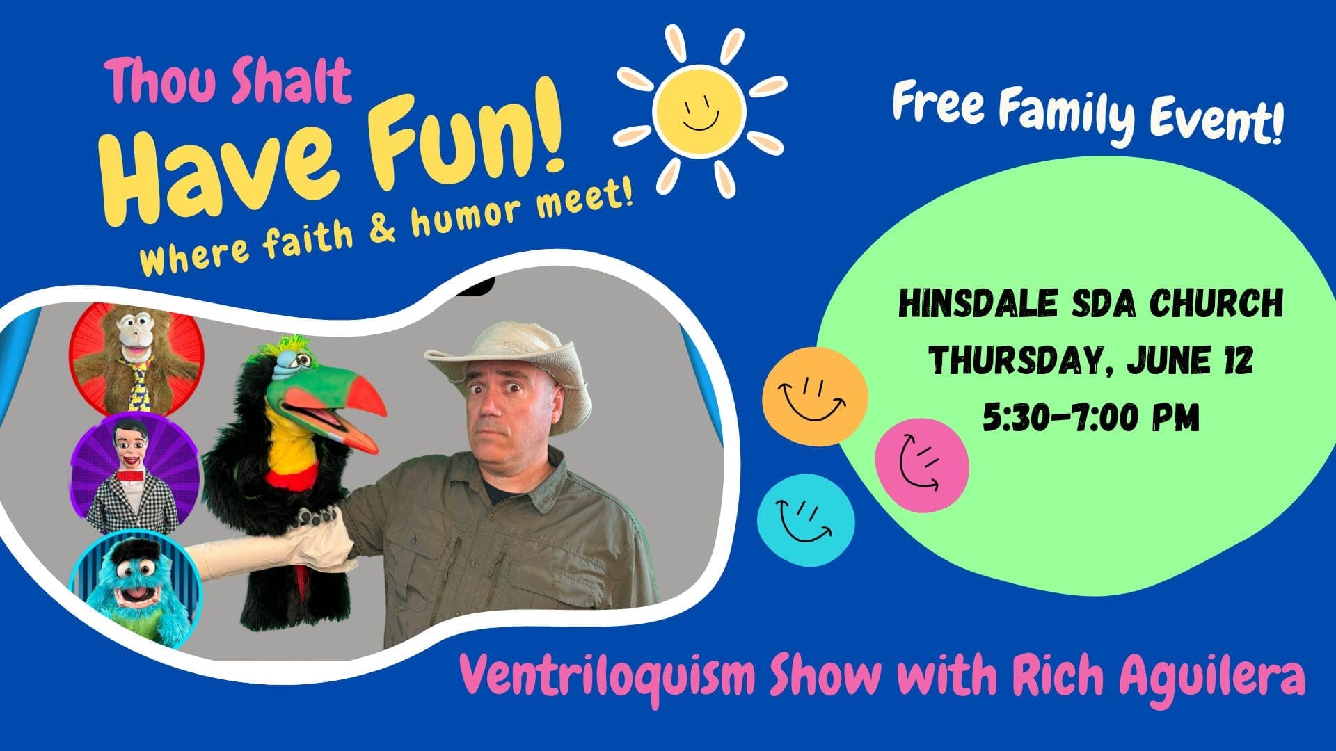 Featured image for “Ventriloquism Show with Rich Aguilera!”