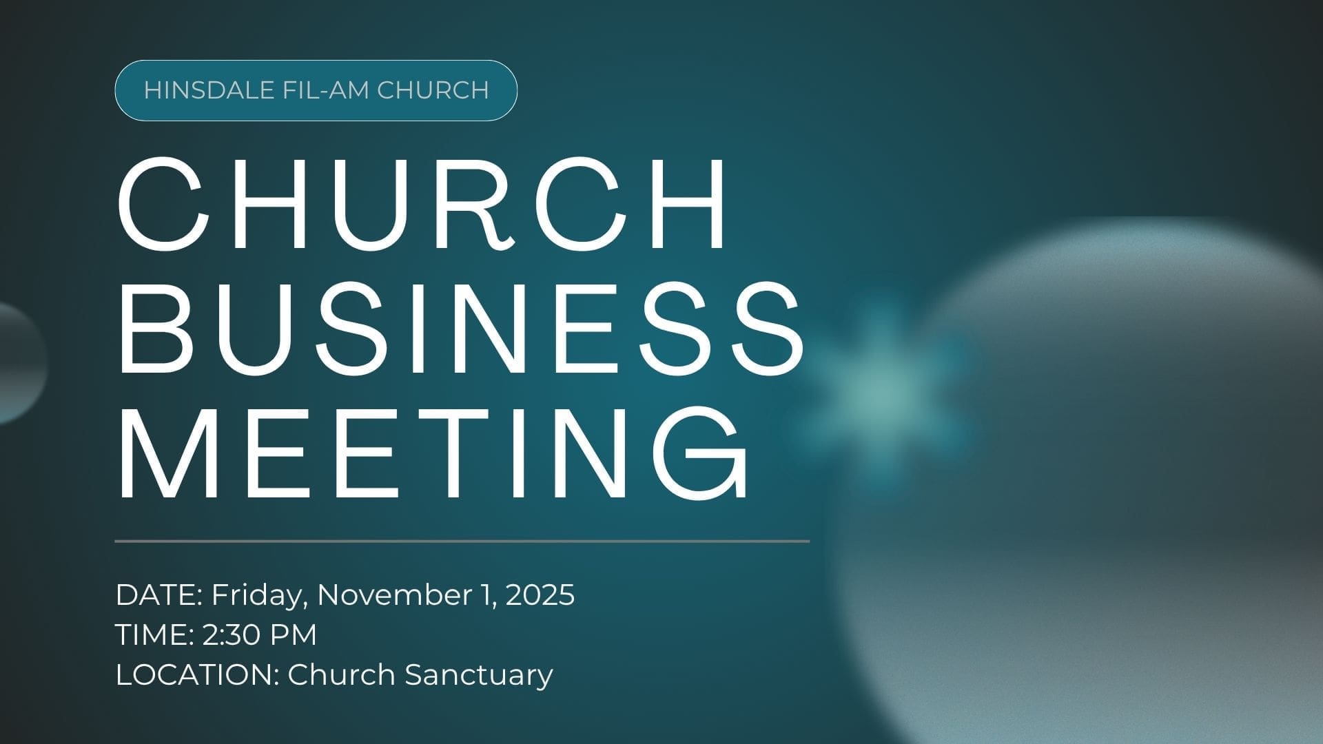 Featured image for “IMPORTANT: Church Business Meeting”