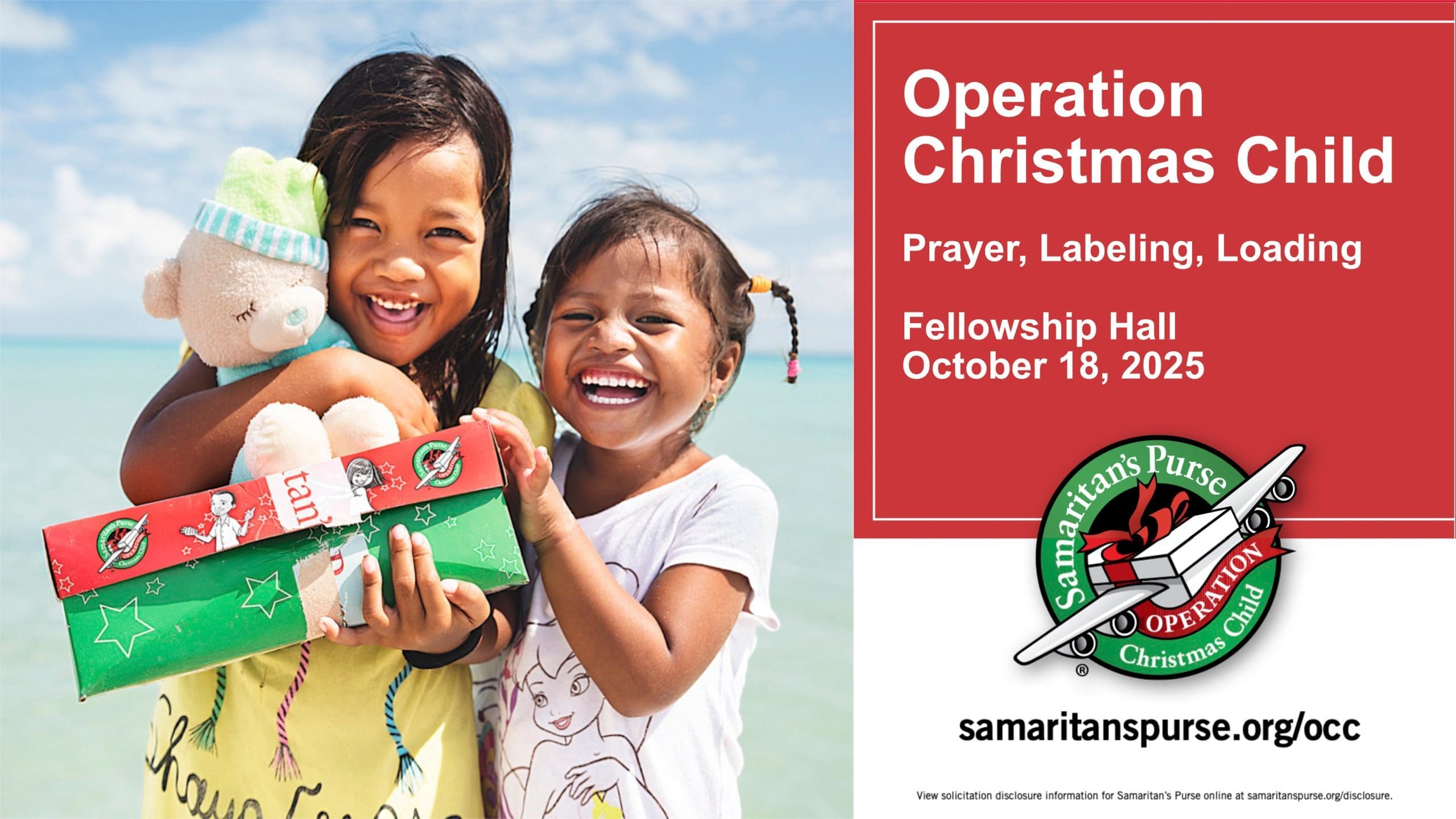 Featured image for “Operation Christmas Child: Pack A Shoebox and Donate by Nov 8th!”